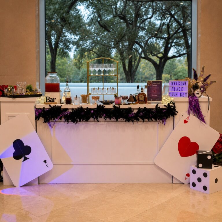 Casino Themed Event- mobile bar in Houston - bar -setup- decor (3)