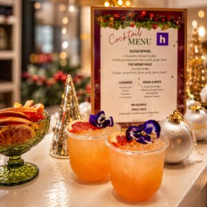 Corporate event - christmas cocktails and setup (Custom)