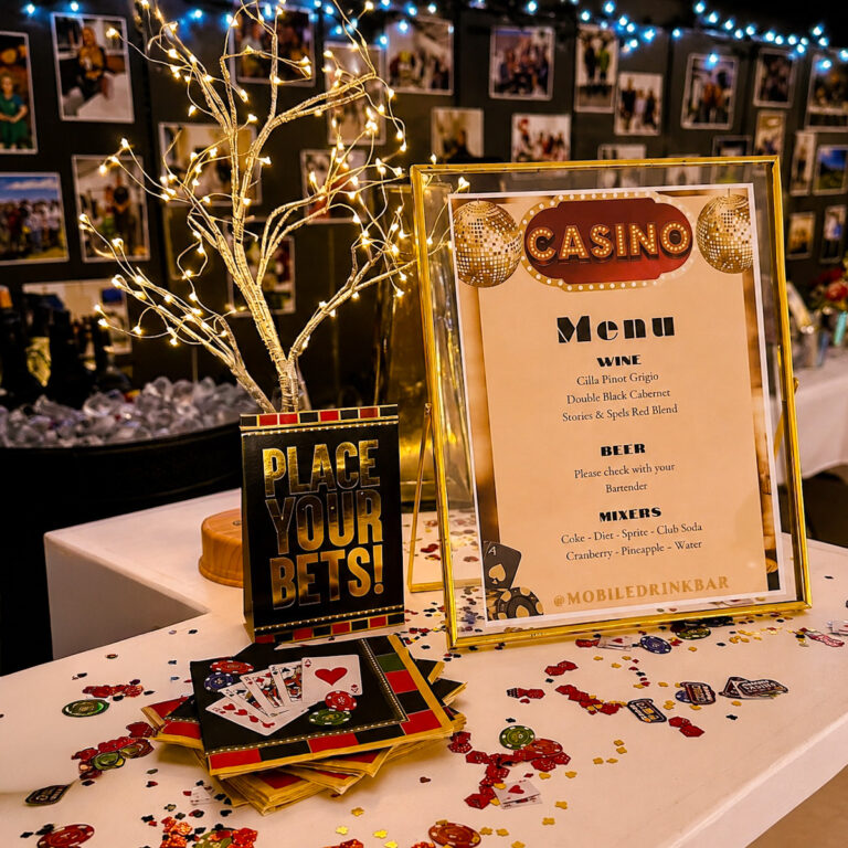 Mobile Trailer bar in Houston- cassino theme-1