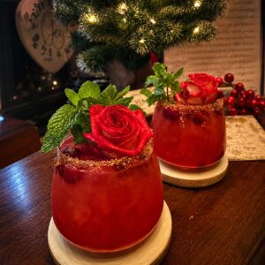 Holiday cranberry moscow mule