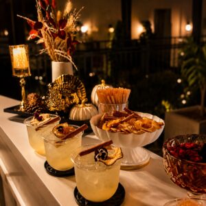Pear cinnamon cocktail
