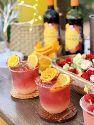 Vino Rita cocktail by I’ll Drink To That! mobile bar in Houston, a wine-inspired margarita served at weddings, private parties, and corporate events.